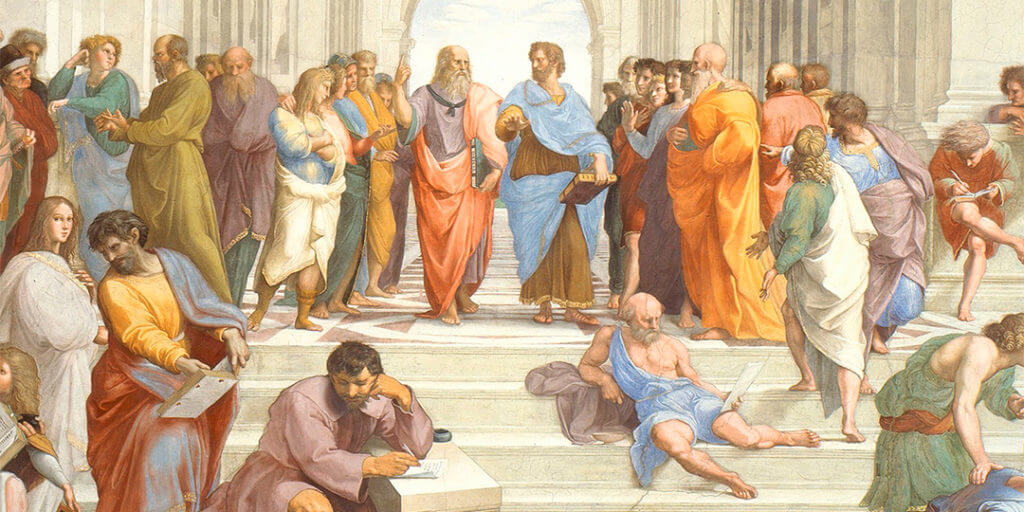 School of Athens from the cover of Philosophy Adventure