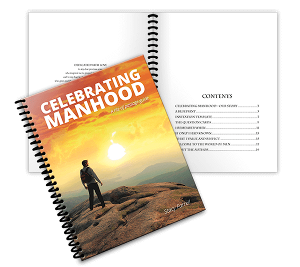 Celebrating Manhood Open Book