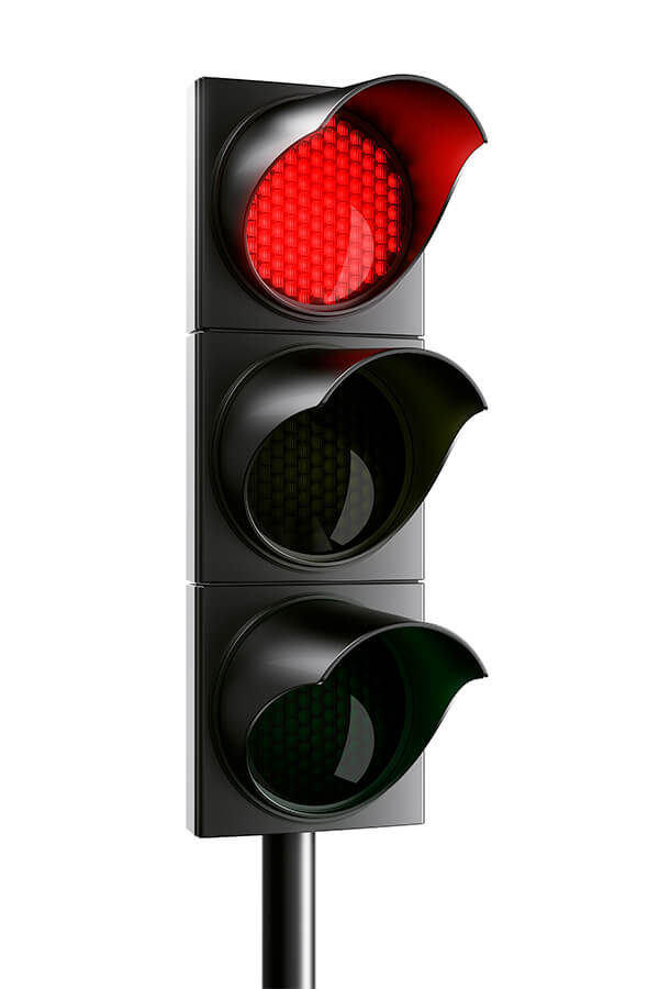 a red light means stop